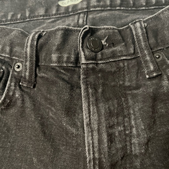 EUC Old Navy Jeans‎ Men's 30x32 Slim Straight Black Flex stretch Denim (A2) - Picture 4 of 7